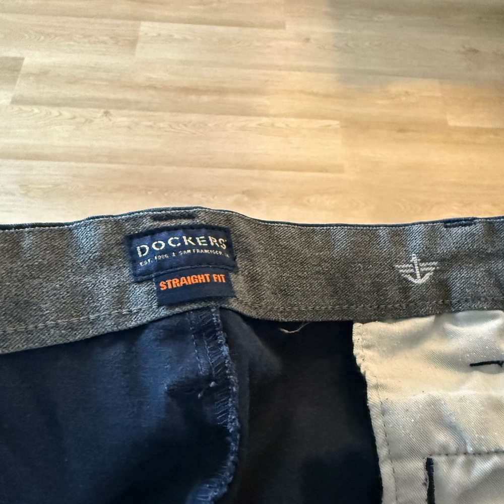 Dockers Men's Navy Blue Cotton Chino Pants - Picture 4 of 5